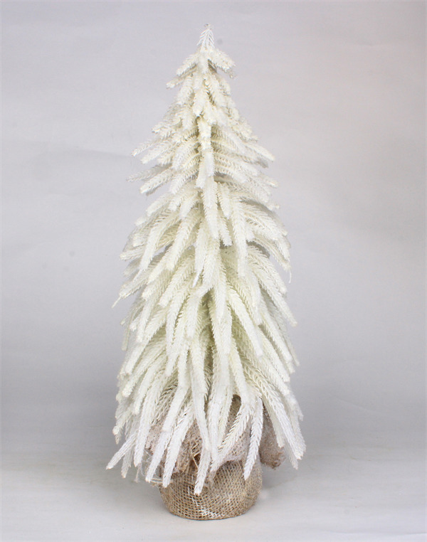 Small White Christmas Decorations in Jute Base.jpg